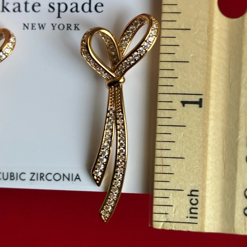 KATE SPADE Earrings,Kate Spade Gold Bow Earrings
